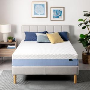 ZINUS 10 Inch Queen Cooling Essential Memory Foam Mattress [NewVersion], Fiberglass Free, Medium Feel, Breathable Cooling Layers, Certified Safe Materials (White)