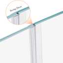 78" Shower Door Side Seal Strip for 1/4 inch Frameless Glass Shower Door Clear Polycarbonate