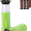 EverBrite 2-in-1 Mini Lanterns and Flashlights, Zoomable Flashlight Lantern Combo with 3 Modes, Camping Essentials, 2PC Battery Powered Lantern for Hurricane, Hiking, Home, Emergency