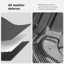 IKABEVEM Carbon Fiber Pattern Floor Mats Custom Fit for Porsche 911 2019-2025 2026 (992) All Weather 1st & 2nd Row Silver, 4-pc