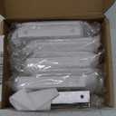 goldenwarm 10 Pack 3 Inch Finger Pulls Brushed Nickel Handles for Cabinets Silver Dresser Pulls Edge Tab Drawer Hardware for Kitchen Cupboard