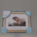 Pearhead Daddy and Me Picture Frame, Baby Photo Keepsake, Father's Day Gift, Gender-Neutral Nursery Decoration, 4" x 6" Display, Distressed Wood