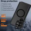 Case for Galaxy S25 Ultra 5G case, Samsung S25 Ultra Heavy Duty case,[Military Grade Protective ],[Shockproof] [Dropproof] [Dust-Proof], (with Belt Clip,MAG- Black)