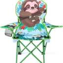 KABOER Kids Outdoor Folding Camping Chair with Cup Holder Carrying Bag | Portable Camping Chair for Beach Picnic Camping Travel Lawn Ages 3-10