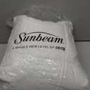 Sunbeam Premium Quilted Electric Heated Mattress Pad Twin 39" x 75" - 12 Heat Settings, 12-Hour Selectable Auto Shut-Off, Fast Heating, Warming Bed, Machine Washable, Extra-Soft Warm Cozy (White Quilted Square)