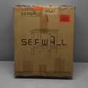 SERWALL Double Adirondack Side Table Rectangular End Table, Black (HIPS-1 pack)
