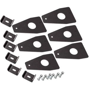 MaXpeedingrods 6Pcs Universal Car Roof Rack Gutter Mounts Kit Weld On Roof Rack Gutter Mounts Fullwidth Gutter for Universal Car 6 Inch