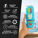 Gorilla Mind Energy Drink | Unmatched Energy  Amplified Focus | N-Acetyl-L-Tyrosine, Alpha-GPC, 200mg Caffeine, Uridine, Saffron | 0 Sugar Or Artificial Colors | 16oz, 12-Pack (Blue Raspberry)