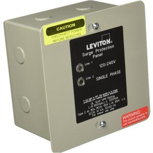 Leviton 120/240 Volt Panel Protector, 4-Mode Protection, Light Commercial/Residential Grade, In NEMA 1 Enclosure, 51120-1