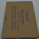 CozyLux Twin XL Mattress Pad Deep Pocket Quilted Mattress Topper Cotton Cooling Extra Long for College Dorm PillowTop Mattress Protector Up to 21", Fitted Sheet Mattress Cover, 39x80 inches, White