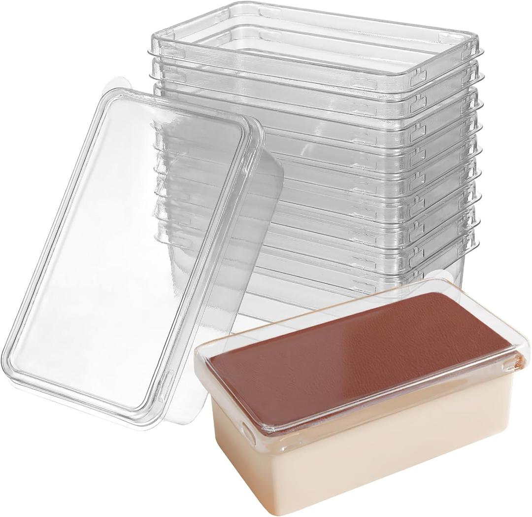 UPKOCH Clear Cake Holder, 10pcs Clear Cake Box, Transparent Bakery Food Boxes, Dessert Carrier with Lid Cupcake Container, Tiramisu Wrapping Package Boxes for Wedding, Birthday