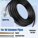 Pawfly 12 FT Heat Tape for Water Pipes, 8 W/ft 120 V Pipe Heating Tape, Self-Regulating Heat Trace for Pipe Freeze Protection, Heating Cable for Pipes Roofs, Keep Water Flowing at -40 F