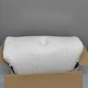 Osteo Cervical Pillow for Neck Pain Relief, Hollow Design Odorless Memory Foam Pillows with Cooling Case, Adjustable Orthopedic Bed Pillow for Sleeping, Support for Side Back Sleepers (Queen(25.5*16.5*5.2/4.1 inches), White)