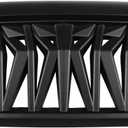 Front Grill Shark Grille Compatible with 2007-2018 Jeep Wrangler Rubicon Sahara Sport JK JKU, Matte Black