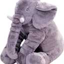 Ryttir 31 Inch Fuzzy Large Elephant Stuffed Animal, Soft Stuffed Elephants Plush Toy Newborn Gift, Funny Elephant Gifts for Baby Women Girls Boys
