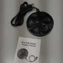 Bird Bath Heater for Outdoors in Winter, 110W Birdbath Water Heater Full-Covered Aluminum, Bird Bath Deicer Pond Deicer with Thermostatically Control, Chicken Water Heater, 4.92 Ft Power Cord (Black)