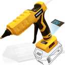 MONVICT Cordless Glue Gun for Dewalt 20V Battery, Upgraded 100W Digital Temperature Adjustable Handheld Electric Power Full Size Heavy Duty Hot Glue Gun with 10 Glue Sticks (Battery Not Included)