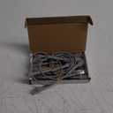 Everest Ultra Slim Cat6a Ethernet Patch Cables 1ft (10-Pack) Gray - 10GB Cat 6a Patch Cable - Bendable, Flexible & Thin Ethernet Cable - Space Saving 32AWG 550MHZ Cat6a Cables - 100% Copper Wires (Grey)