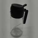 YRRAMATE 16oz/470ml Glass Olive Oil Sprayer for Cooking with Stickers, 2 in 1 Oil Dispenser for Kitchen Gadgets, Food Grade Premium Spray Bottle with Portion Control for Salad, Frying, BBQ (Black)