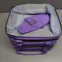 Nail Polish Organizer Bag Hold 84 Bottles(15ml/0.5 fl.oz), 3 Layers Nail Kit Supplies Organizer Bag Travel, Nail Organizers and Storage Case with Holder & Shoulder Strap, Purple