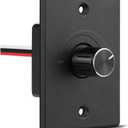 12V Light Dimmer, RV Boat Dimmer Switch High Side PWM Rotary Dimming Switch for Camper Van Travel Trailer Truck Lighting Fixtures, Strip Lights, Puck Lights, Awning Lights (4A, 3 wire)