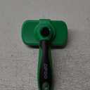 Self Cleaning Deshedding Brush for Dogs & Cats - Skin Friendly Grooming Tool with Hair Removal for Haired Pets, Green