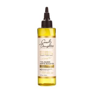 Carol's Daughter Goddess Strength 7 Oil Blend Scalp and Hair Oil for Waves, Coils and Curls, Hair Treatment with Castor Oil, 4.2 Fl Oz