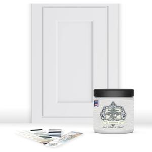 ALL-IN-ONE Paint, Durable cabinet and furniture paint. Built in primer and top coat, no sanding needed. Includes our 30 featured color card - Colosseum, 8oz Sample (8 Fl Oz (Pack of 1)