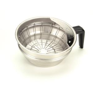 Bunn 20216.0000 Funnel Assembly with Stainless Steel-Black Handle, Silver