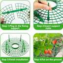 Iceyyyy 5 Pack Strawberry Plant Support - Strawberry Growing Racks with 4 Sturdy Legs - Strawberry Growing Frame Keep Berries Clean