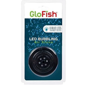 GloFish Blue LED Bubbler, Aquarium Lights with Air Stone for Fish Tanks 2.6-Inch x 4-Inch x 0.5-Inch 