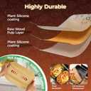 305 Pcs Air Fryer Liners Disposable for Ninja DZ201, Rectangle Air Fryer Liners Air Fryer Accessories, Dual Baskets Air Fryer Parchment Paper Sheets by CTIZNE