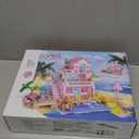 Pink Girls Seaside Beach Villa Friends Building Set Compatible with Lego Friends Construction Educational Toy for Kids Age 8-12 and Up 822 PCS