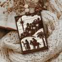 5 x Nativity Scene Ornamen O Little Town of Bethlehem  Nativity Christmas Tree Decoration with Hymn Sheet, Holy Family Ornament & Rustic Faith Design  Christian Holiday Keepsake Gift