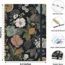 2026 Planner, Weekly and Monthly Planner for Women, January 2026 - December 2026, Hardcover 2026 Calendar Planner Book with Tabs, Inner Pocket, Spiral Bound, Perfect for Office Home School Supplies - A5 (6.3" x 8.5"), Citrus Bloom