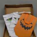 SAYAYA 80 Pcs Halloween Tote Gift Bags Non-woven Trick or Treat Goody Reusable Pumpkin Treat Gift Bags with Handles for Halloween Party Supplies