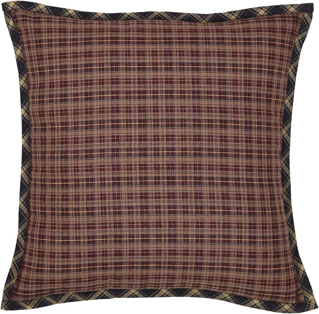 VHC Brands, Beckham, Cotton, 16x16, Fabric Pillow, Black