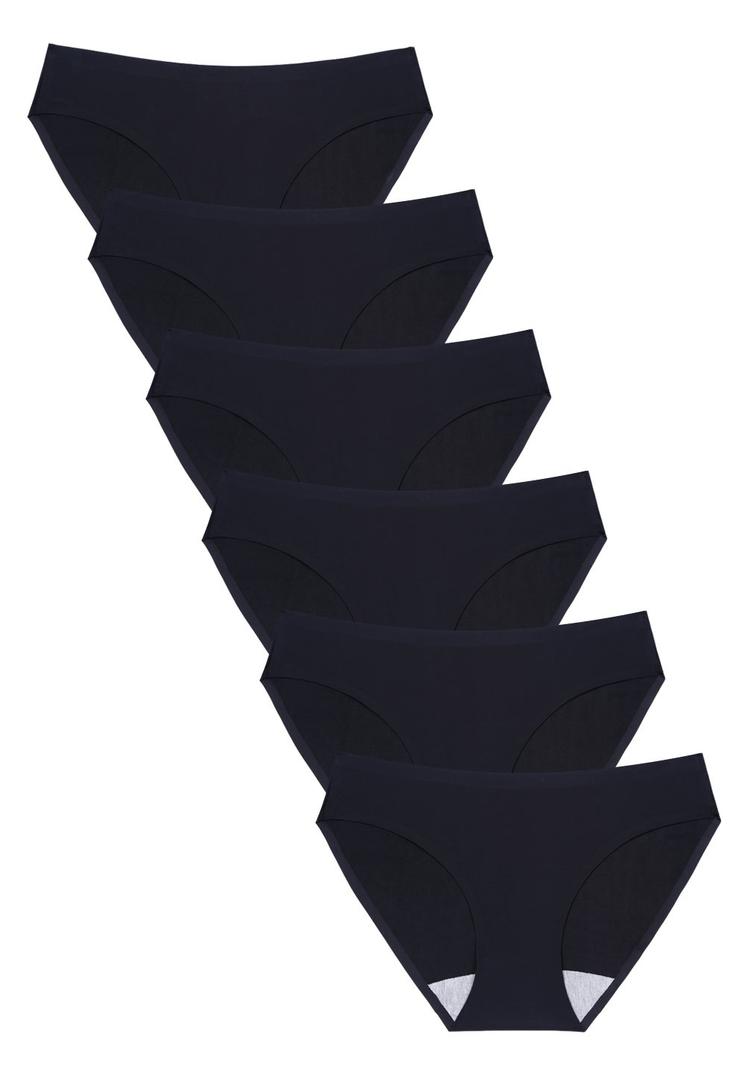 Wealurre Seamless Underwear Invisible Bikini No Show Nylon Spandex Women Panties, Small