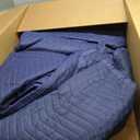 4 Pack Moving Blankets Heavy Duty 80"x72" Quilted Packing Blankets for Moving Furniture Padded Shipping Furniture Mover Blue
