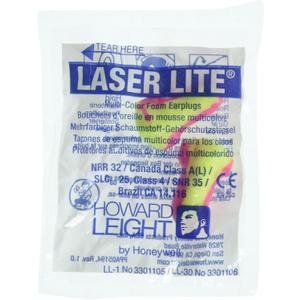 Howard Leight Ll1 Laser Lite Foam Earplugs No Cords, 50 Count
