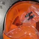 Full Face Snorkel Mask for Adults Teen, Snorkeling Gear with Detachable Camera Mount, Panoramic 180 View, Anti-Fog Anti-Leak Snorkling Set for Man and Women (Black Orange-L/XL)