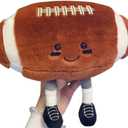 12" Cute Football Plush Toys Soft Stuffed Sport Throw Pillow Plush Ball Gift for Kids Birthday and Christmas Decoration (Rugby)