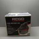 RIDGID 50313 Model 4000RV 4-Gallon Portable Wet and Dry Compact Vacuum Cleaner with 5.0 Peak-HP Motor, 4 gallon, Red