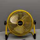 Geek Aire Rechargeable Outdoor High Velocity Camping Floor Fan, 16 Portable Battery Operated Fan with Metal Blade for Garage Camping Gear Accessories