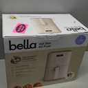 bella 4Qt Slim Air Fryer, Fits-anywhere Kitchenware, EverGood Ceramic Nonstick Coating, Adjustable Temperature, 6 Preset Cooking Options, 60 Min Auto Shutoff w Audible Tone, 3.3lb Capacity, Oatmilk