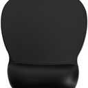 Innovera Gel Mouse Pad with Wrist Rest, Nonskid Base, 9 X 7.5 - Inches Black (51450)