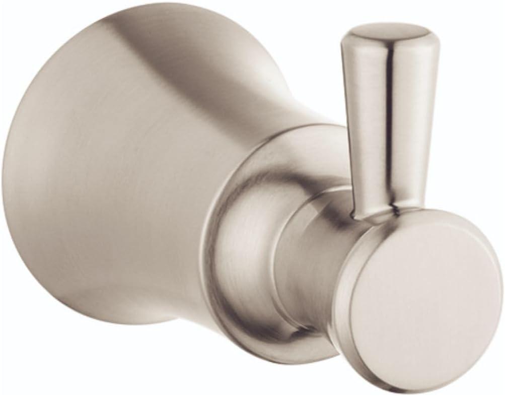 hansgrohe Hook 2-inch Single Hook in Brushed Nickel, 04788820