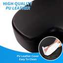 Luxury Seat Cushion, 4 Inch Extra Thick Memory Foam for Pressure Relief, Sciatica, Tailbone Pain & Back Pain Relief, Multi-Use for Bleachers, Car, Gaming, Office Chair (Black)