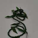 Hawaiian Graduation Ti Leaf Ribbon Lei 65 Inch Graduation Hawaii Lei Ti Leaf for Graduation Gift Green Leaf Flower Necklace for Student School Ceremony Wedding Party Supplies