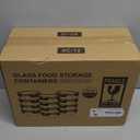 24-Piece Small Glass Food Storage Containers with Lids Airtight, 1.5 Cup Meal Prep Containers Set, Microwave&Dishwasher Safe, Leak-Proof, BPA-Free, Grey